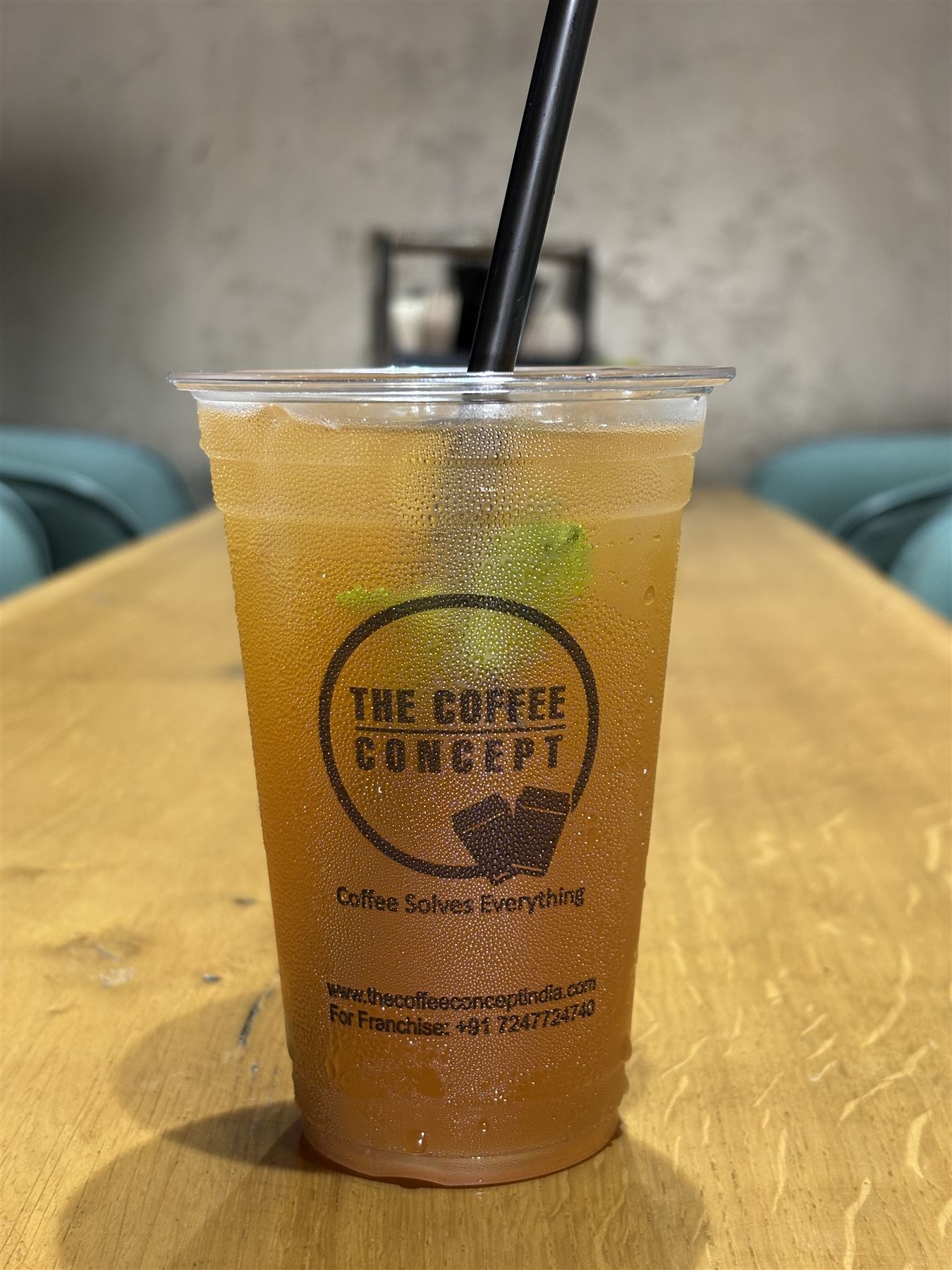 Iced tea in a TCC cup