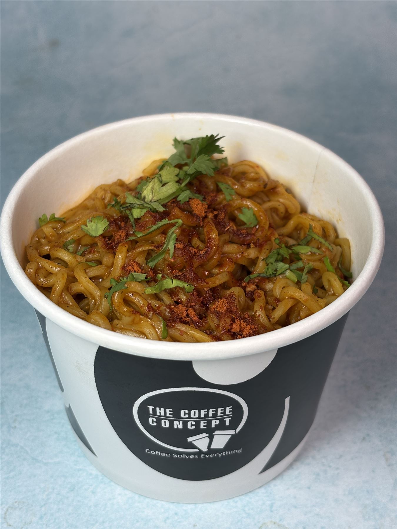 Masala Maggi in a TCC bowl