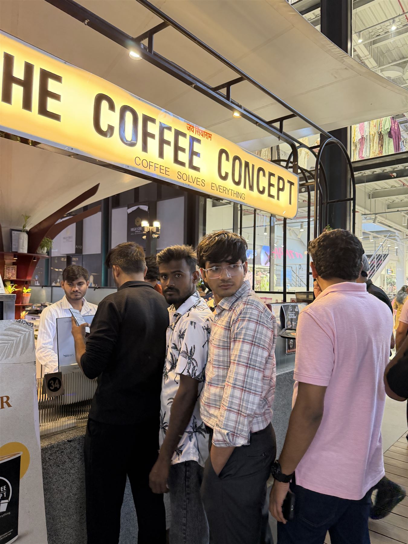 A busy evening at the TCC counter